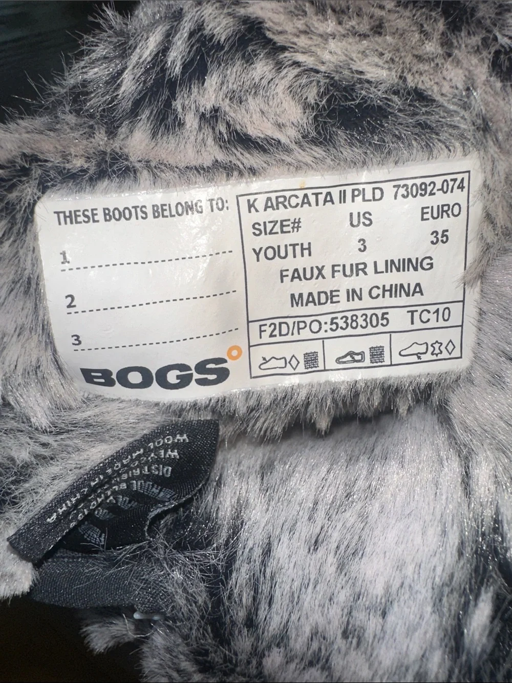 Bogs Arcada II Kids Gray Winter Boots